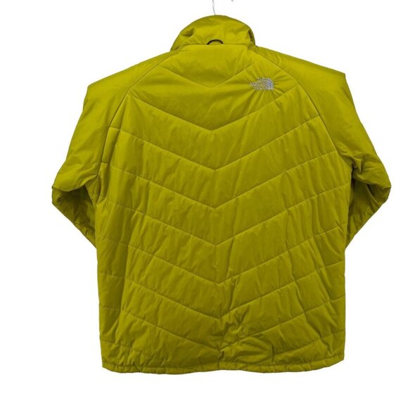 The North Face Mens Puffer XL Jacket Size Thin Chartreuse Yellow EUC RN 61661 - Picture 2 of 11